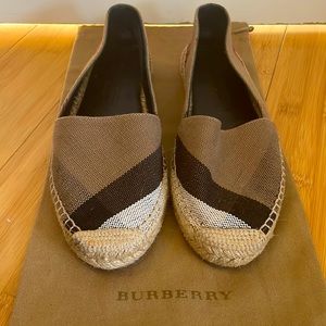 Burberry Nova Check Espadrilles 38.5